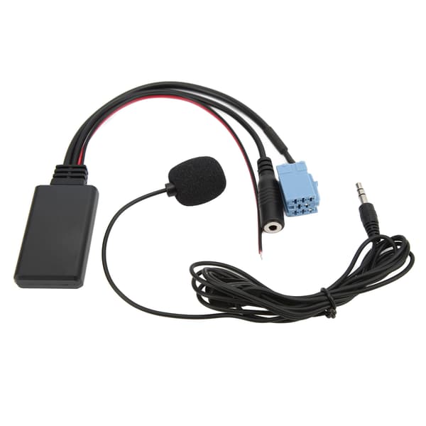 Bluetooth 5.0 AUX-IN Cable 3.5mm Plug ISO 8-Pin 7 607 897 093 Hands-Free Microphone Replacement for Bora for Blaupunkt 0.1
