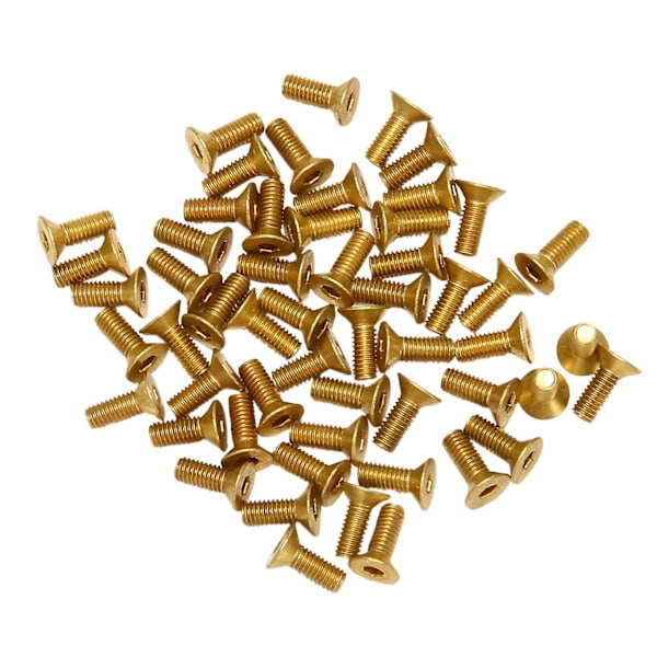TS-50 stk. Flat Socket Head Cap Skruer Ren Kobber M3 Skruer (m3 X 8)