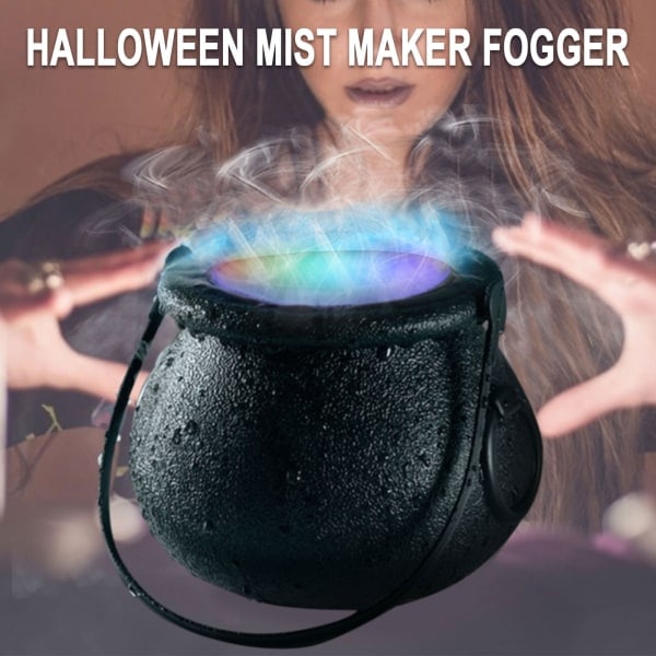 Halloween-dekoration Häxkruka Färgbyte Dimmaskin Rökmaskin