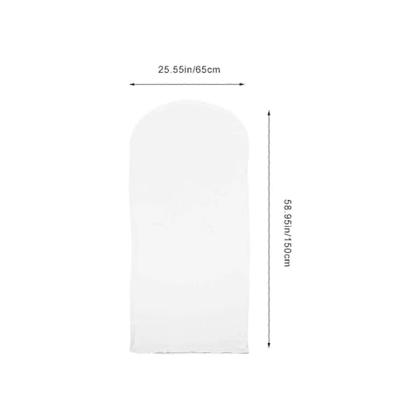 Båge Bakgrund Ärm Bröllopsbåge Fäste Skydd Bröllopsbåge Stativ Skydd Båge Bakgrund Dekor Vit 150.00X65.00X0.20CM
