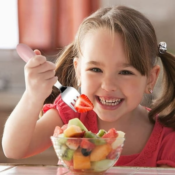 6-pack Stainless Steel Forks for Kids, for Self Feeding