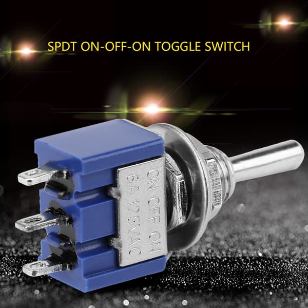 10 pcs Mini Toggle Switch ON OFF ON SPDT 3 Positions 3 Pin 6mm 6A 125VAC
