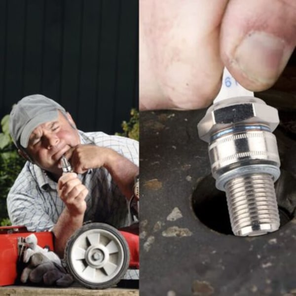KZQ Paket med 2 tändstift F6RTC för MTD 95110292 75110292 Torch Engine 131039 Gräsklippare