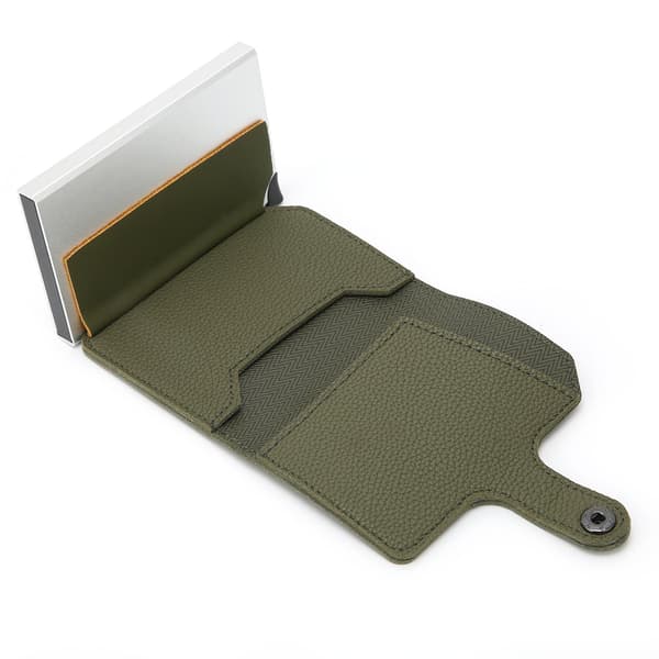 Anti-theft RFID Blocking ID Card Wallet Automatic Pop Up Credit Card Holder