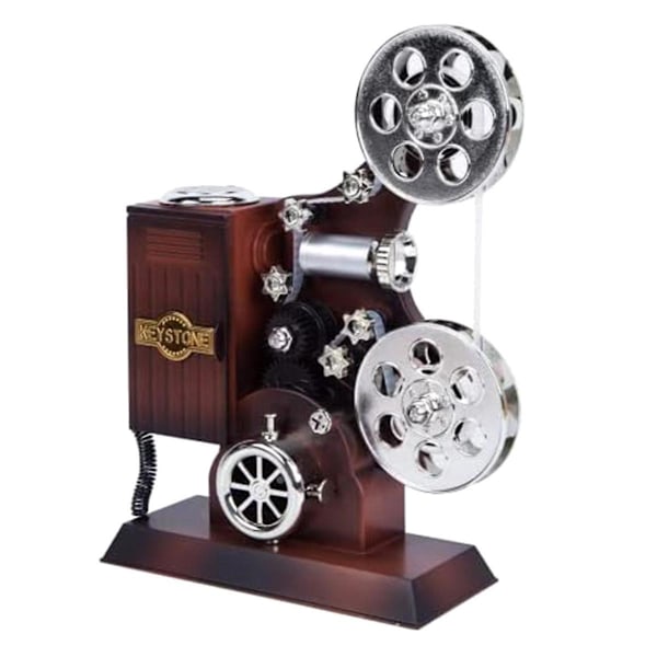 TS-Filmprojektor Musikkboks, Mini Antikk Vintage Håndverk Musikkboks Spiller Melodi For Bursdag Hjem/kontor