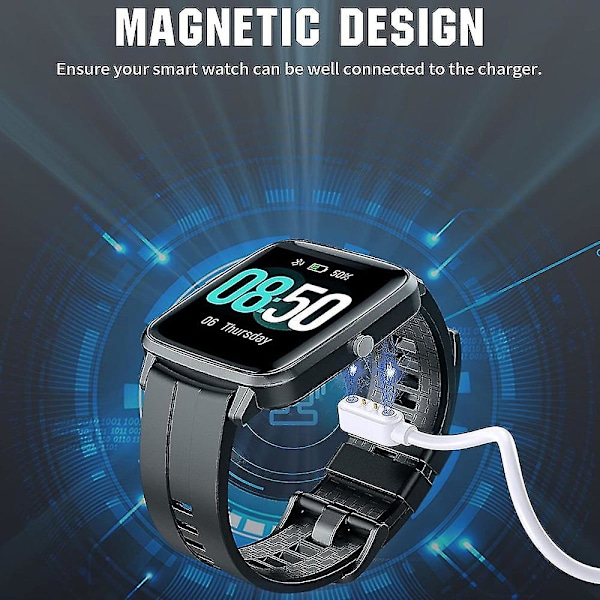 TS-Watch Magnetisk Laddningsstation För Yamay Sw021/sw023/id205u/willful Sw021 Usb Laddningskabel 1m