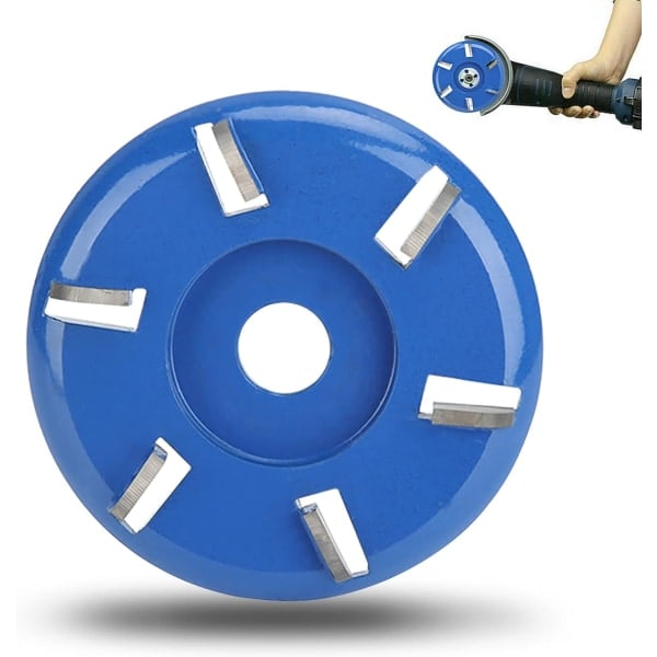 Træskæringsdisk, Træskæringsdisk, Stubfræser Vinkelsliber Træskæringsdisk 6 Tænder Motorsavskærer Træbearbejdningsbladværktøj