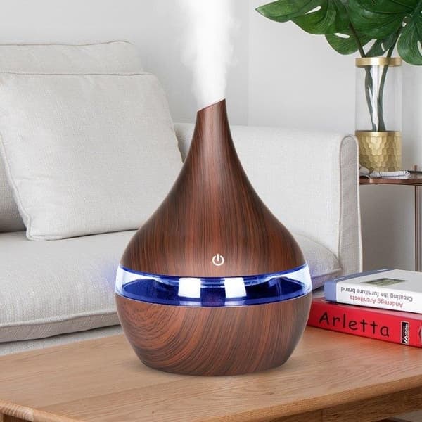 TS-USB Luftfuktare 300 ml - Mörk trä