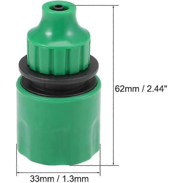 Snabbkoppling Slangadapter Koppling 4mm Innerdiameter Slangrör för Trädgårdsbevattningssystem 5-pack