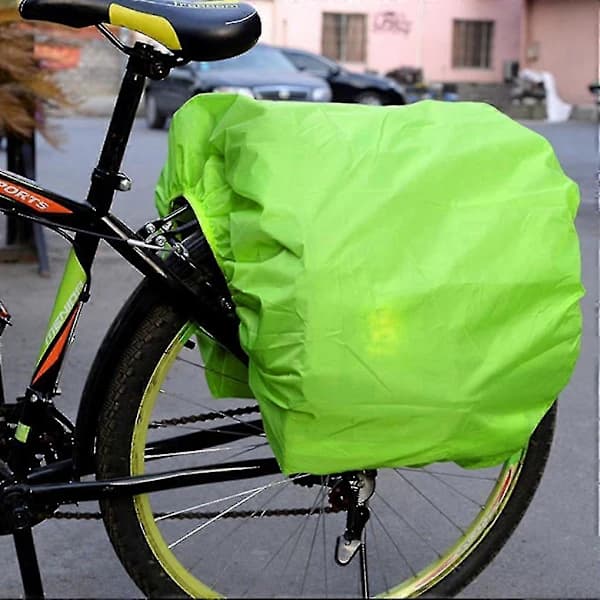 Cykelväska Regnskydd Vattentätt Vikbart Reflekterande Dammtätt för Bakre Packväskor och Bagageväskor Grön 126 x 66 cm