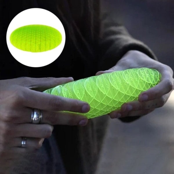 Fidget Worm Leksak Grön Söt Worm Fickleksak Elastisk Squeeze Leksak Lindrar Stress och Dekompressionsleksak 12cm