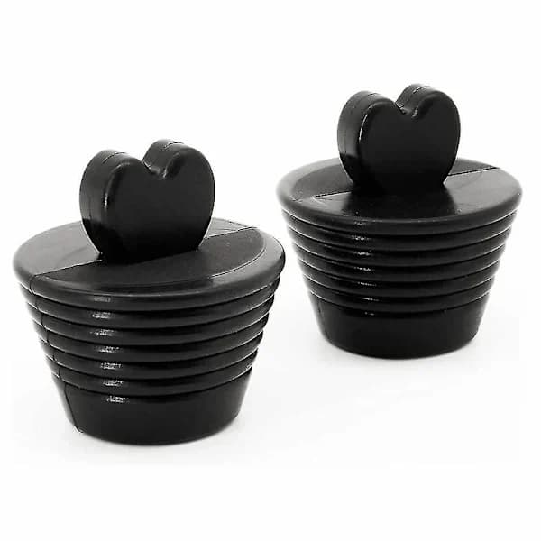2 stk. Universal Badekarsprop Badekarsprop Badekar Vask Afløb Badekar Afløbsprop Sort Prop