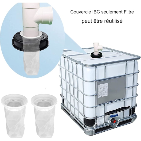 Syyskampanja, nyloninen Ibc-suodatin 2 kpl Ibc-kansi Sadevesisuodatin Ibc-varasuodatin Pestävä Ibc-säiliötarvike 200 mesh 1000 litran Ib:lle