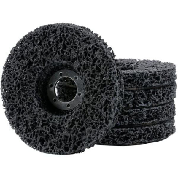 Sæt med 5 afrensningsskiver til vinkelslibere, til fjernelse af maling, rust, svejsninger og oxidation (5\" x 7/8\")
