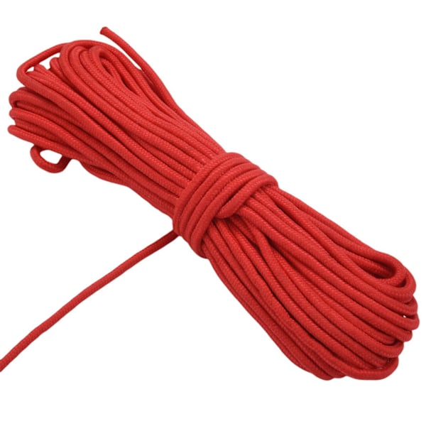 TS-2x Fiskemagnet Reb 20 Meter, Nylon Reb Flettet Reb Kraftigt Reb Med Sikkerhedslås, diameter 6mm Sa