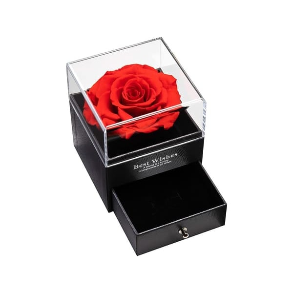 Smykkeskrin / Gaveeske – Eske med Rose