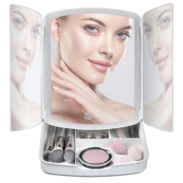 Upplyst LED makeupspejl