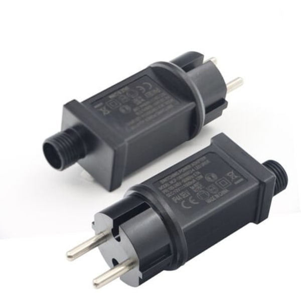 TS-Alimentation LED 12V, LED-transformator IP44 LED-adapterdriver Lavspenning for julelys, lysslynge