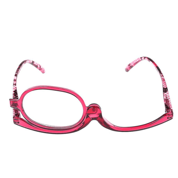 Kvinnors smink läsglasögon Vridbara vändbara sminkglasögon försynt +1,00 till +4,0 Blue 400