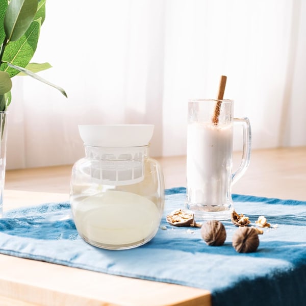 Yoghurtmaskinefilter, sil, valleafskiller, finmasket filter, yoghurtmaskine, hjemmelavet, rund