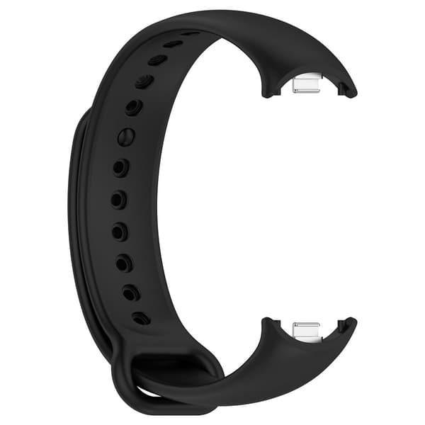 TS Silikonarmband för Xiaomi Smart Band 8 / Band 9 - Svart