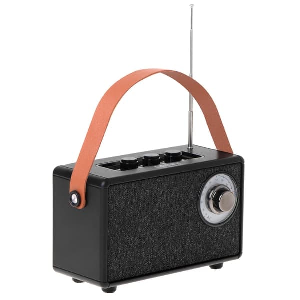 TS-FM-radio Bluetoothilla ja TWS-toiminnolla - musta
