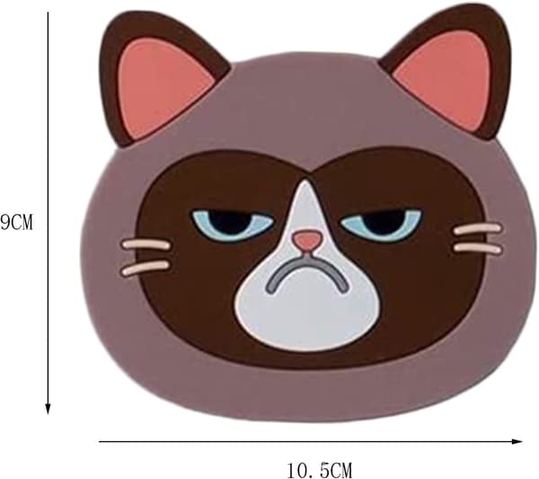 6 stk Silikone Katteunderlag, Søde Katteunderlag, Katteunderlag