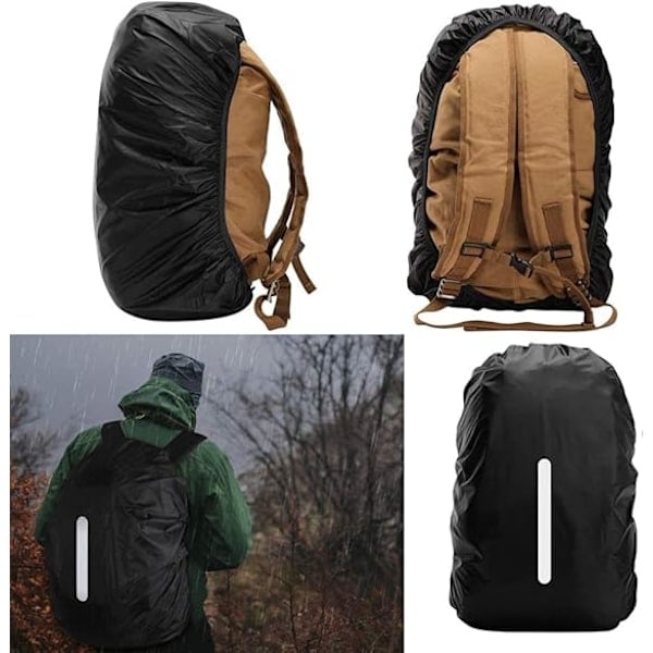 2-pack Vattentätt Regnskydd Ryggsäck Vattentät Ryggsäck för Vandring Camping Resor Cykling Anti-Damm/Anti-Stöld/Utomhusaktiviteter (30-40L)
