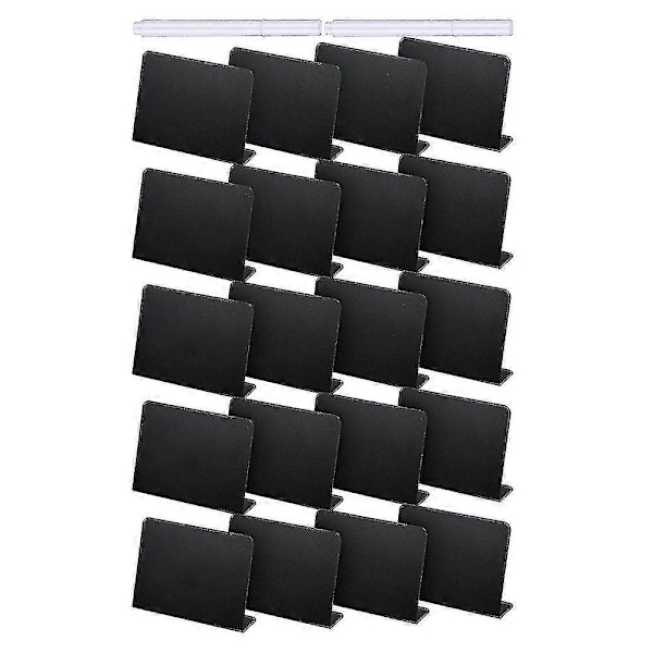 20 stk Mini Tavleskilt i Kritt 4 x 3 Tommer, Buffé-etiketter, Matlapper for Festbord fra Guanzai