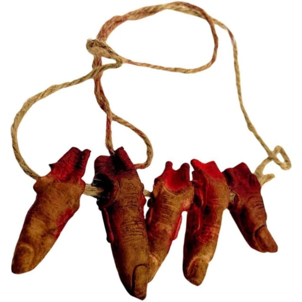 Halloween Bloody Finger Halsband - Creepy Ornament (1st)