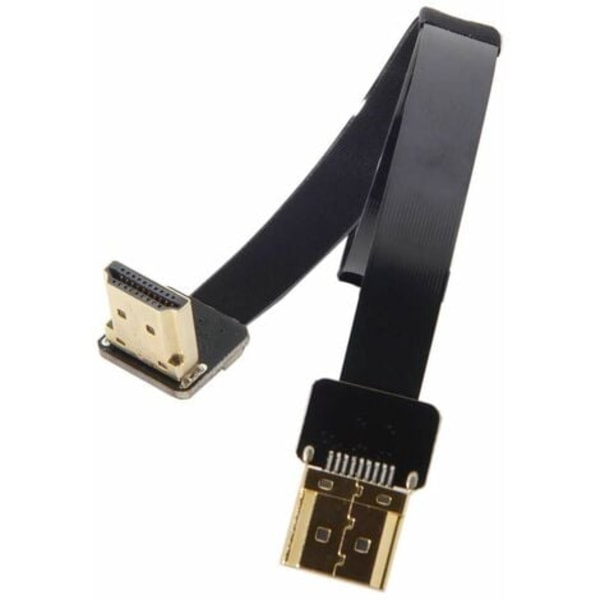 TS-CYFPV FPV Fladt HDMI-kabel han til HDMI han vinklet 90D HDTV FPC til luftfotografering FPV HDTV Multicopter (50 cm)