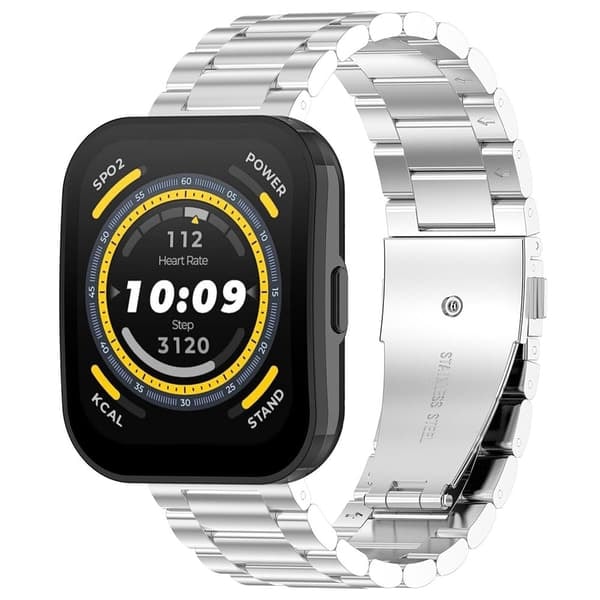 TS-Armband 22mm i metall för Amazfit Bip 5 - Silver