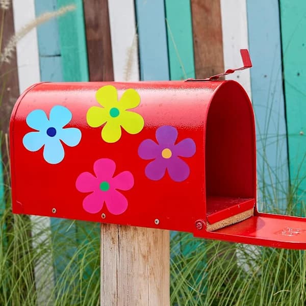 Retro Blomsterbilsmagneter Dekorationer (48 stycken)