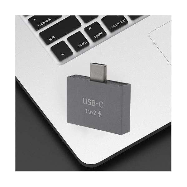 TS-Usb C Hann Til Dobbel Usb C Hunn Splitter Konverter Adapter Skjøtekontakt For Usb C Lader PC