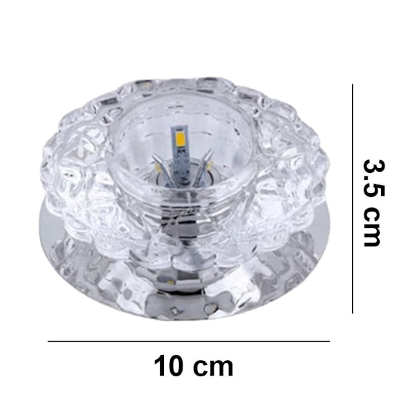 LED loftslampe krystalglaslampe belysningsstil 1