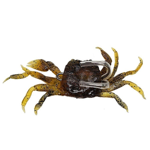 10 ST Konstgjorda Krabbbeten 3D Simuleringskrabbor med Vassa Krokar Havsfiske Krabbbete Fällor - Perfekt