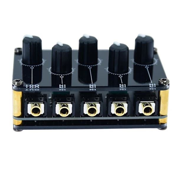 Mini 4-kanals 3,5 mm lydmikser Pro Live Studio Console Recording