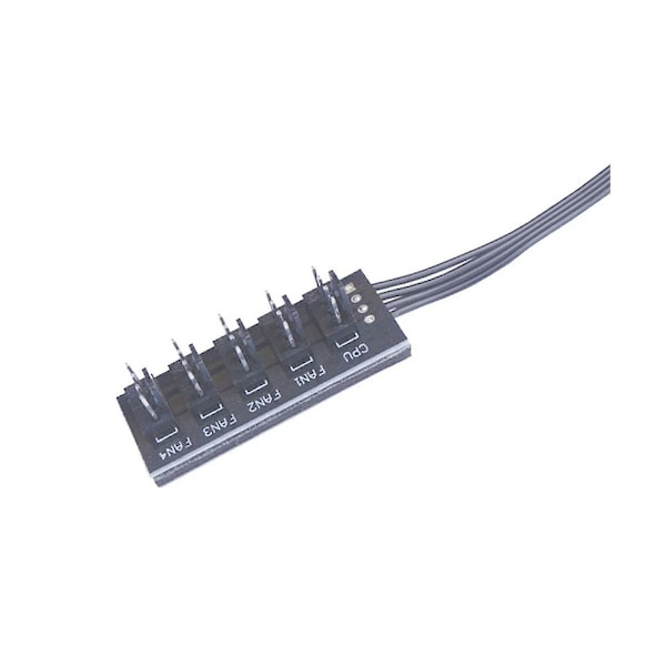 TS-40cm 1 till 5 4-pin Molex Tx4 Pwm Fläkt Cpu Hub Splitter PC Chassi Kylare Förlängningskabel Adapter