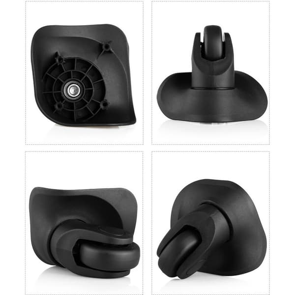Pair of Universal Durable Rubber Suitcase Replacement Wheels