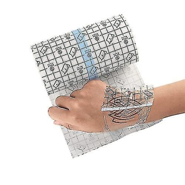 Tatueringsvård Vattentätt Självhäftande Bandage 2 MX 15 Cm, Hudläkning Skyddsbandage Transparent Stretch