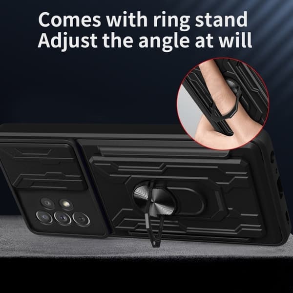 TS-kuori kamerasuojalla ja piilotetulla korttipaikalla Samsung Galaxy A53 5G:lle