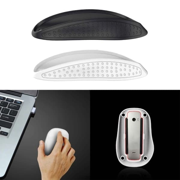 Bekvem musedokk for Magic Mouse 2/3 Base Ergonomisk design Nøyaktig passform Hvit