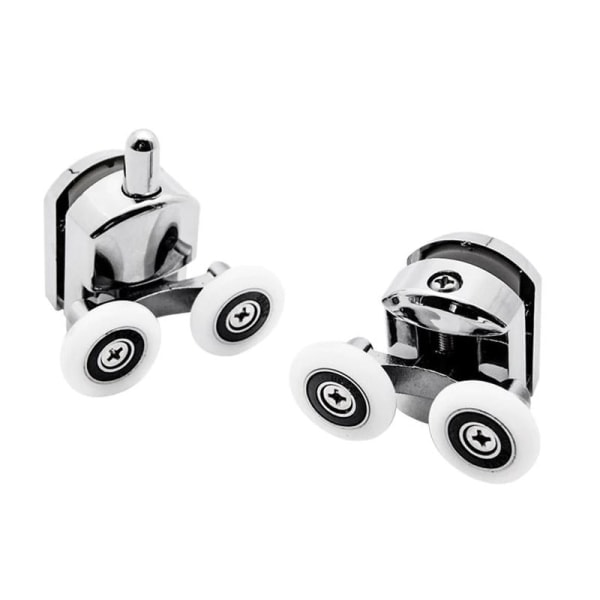 8x Hjul för duschkabin - Perfekt silver