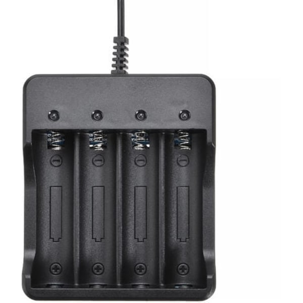 TS-Hurtiglader til AA, AAA batterier. Passer til batterier: 10440, 14500, 17670, 18650, 18700.