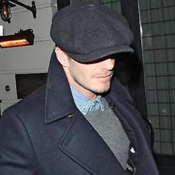 Brittisk Hög Hatt Åttakantig Hatt Newsboy Baker Boy Tweed Mode Varm Elastisk Platt Keps Trendig Herr Ull Basker Retro Målare (03 M)
