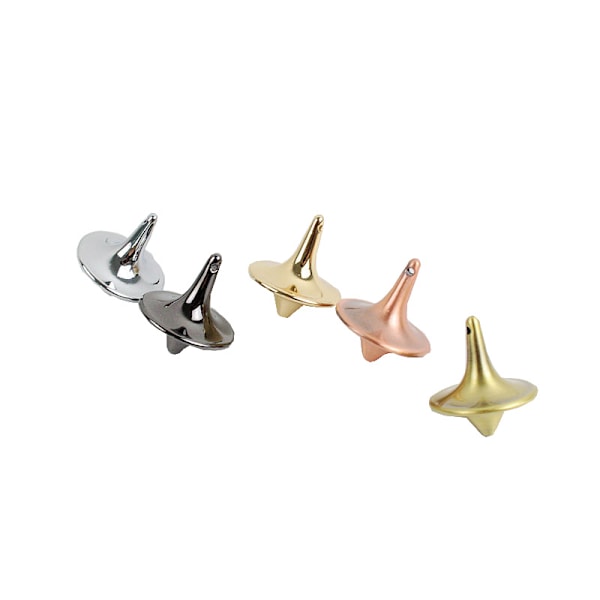 5 stk rustfrit stål metal spinner Veldesignet EDC dekompressionslegetøj Perfekt afbalanceret og glat rullning hjælper med at reducere stress og angst