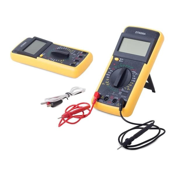 DT9208A Digital Multimeter med Temperaturmätning