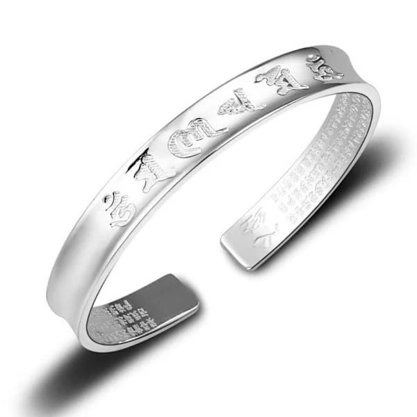 Sextonssansans Truth Heart Sutra Retro Armbånd Sølv Smykke