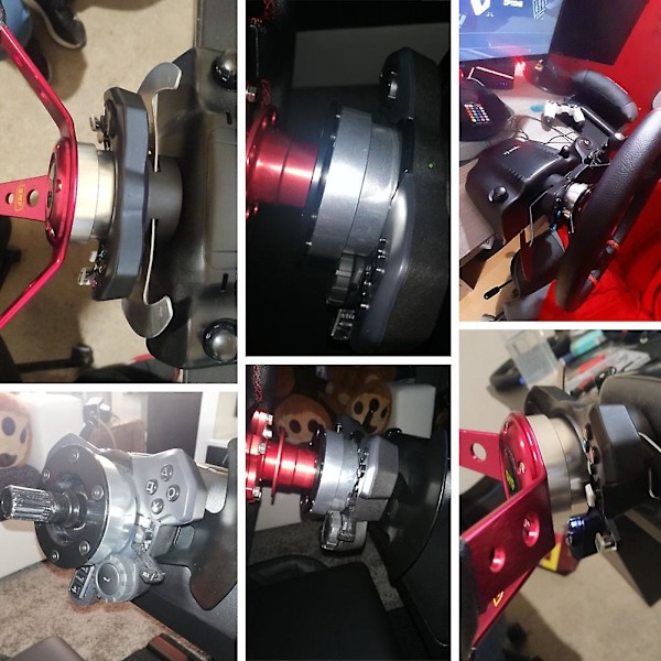 TS-For G29 13/14 tommer Rat Adapterplade 70mm Pcd Bilspilsmodifikation Sort