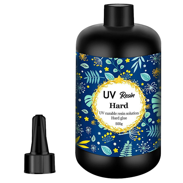 TS-UV Resin 500g Transparent Ultrafiolett Herding Klar Hard Type Resin, Solherdingsresin For DIY UV Res